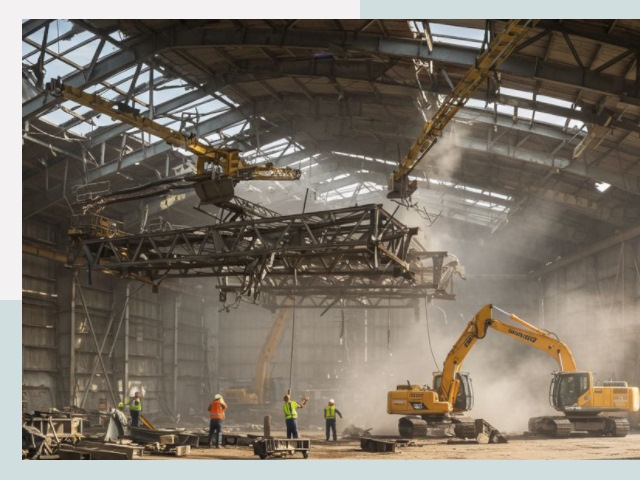 Демонтаж ангаров в калуге от 607 руб. за м²